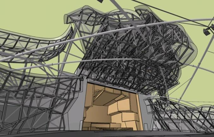 Jay Pritzker Pavilion, Great Lawn, Pedestrian Bridge